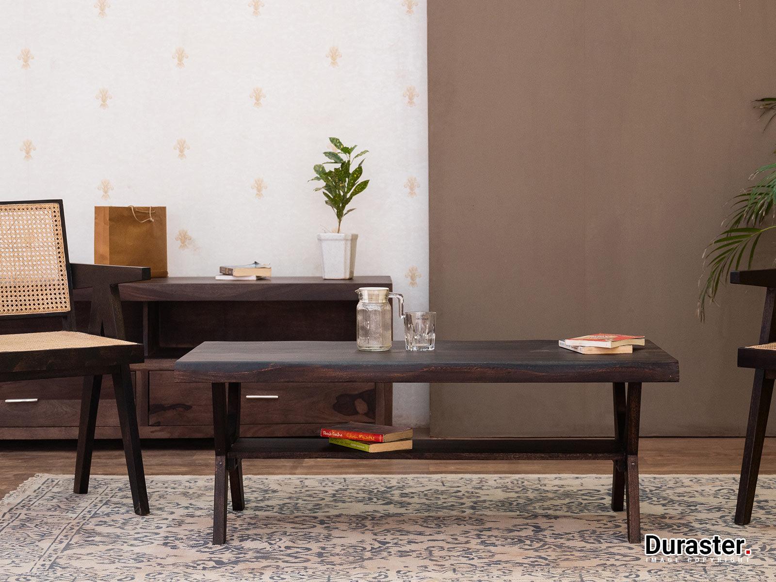 Tuscany Modern Acacia wood Handmade Live Edge Coffee table #1 - Duraster