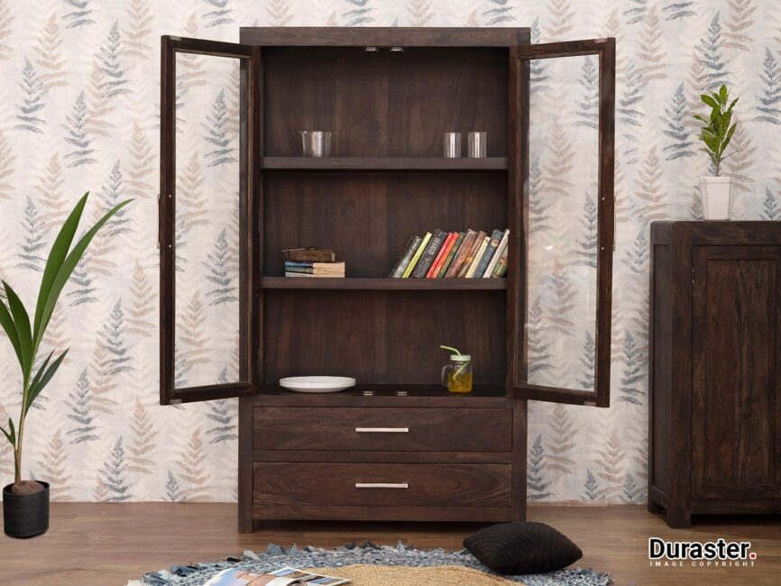 Gangaur Solid Sheesham Wood Display Cabinet #1 - Duraster