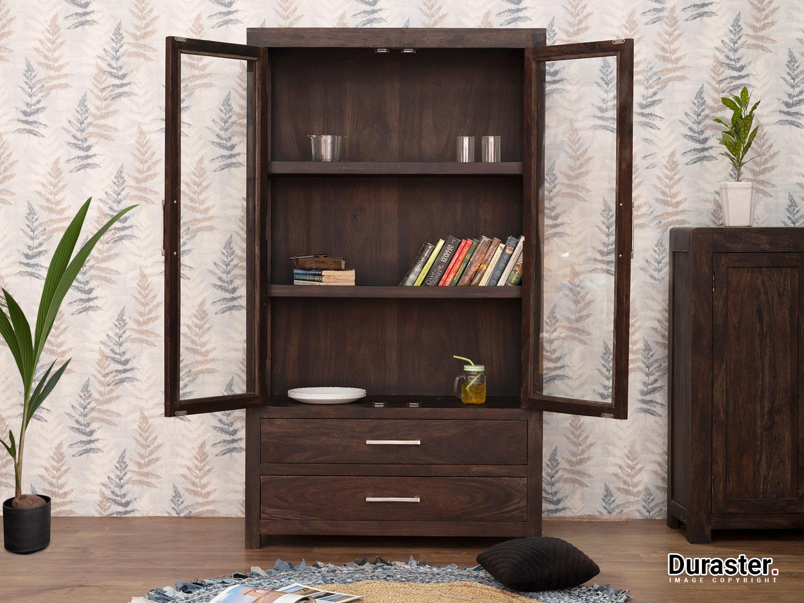 Gangaur Solid Sheesham Wood Display Cabinet #1 - Duraster