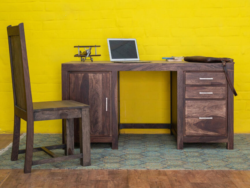 Gangaur Modern Solid Wood Study Table #8 - Duraster