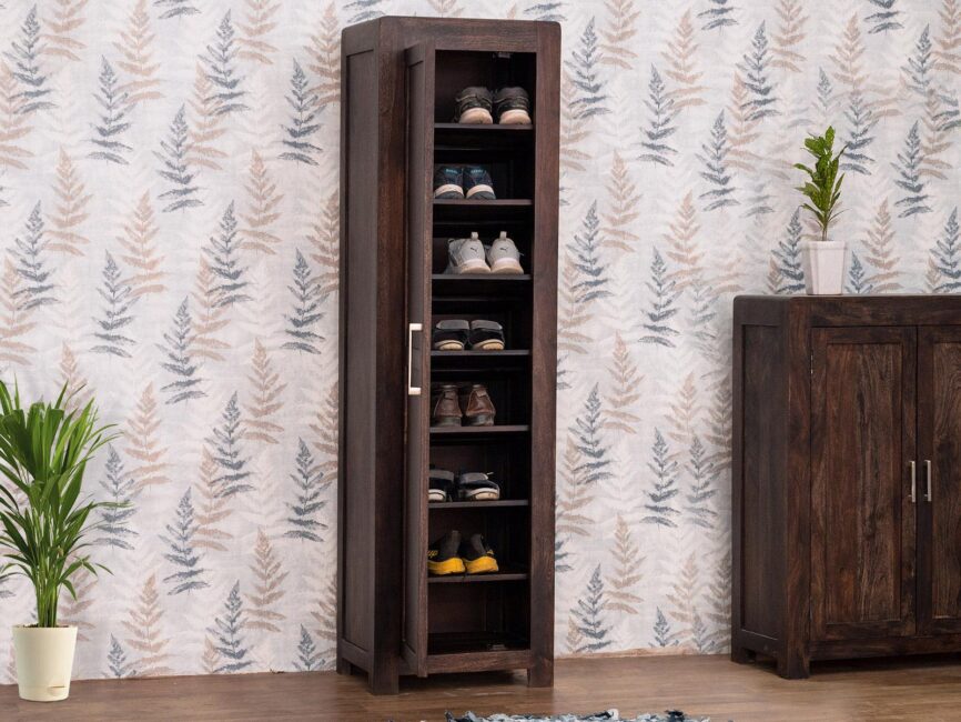 Gangaur Modern Sheesham Wood  Shoe Cupboard #1 - Duraster
