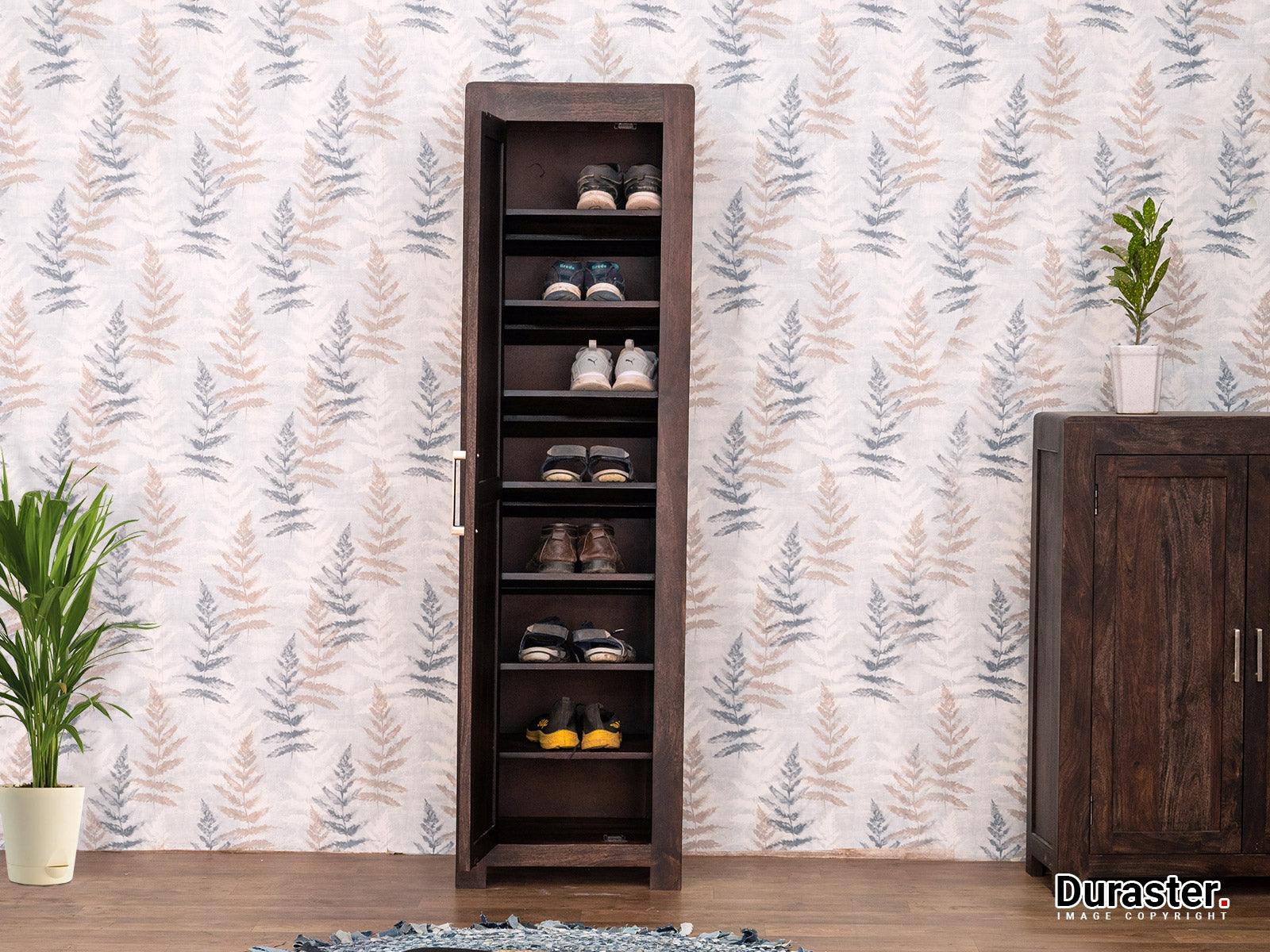 Gangaur Modern Sheesham Wood  Shoe Cupboard #1 - Duraster