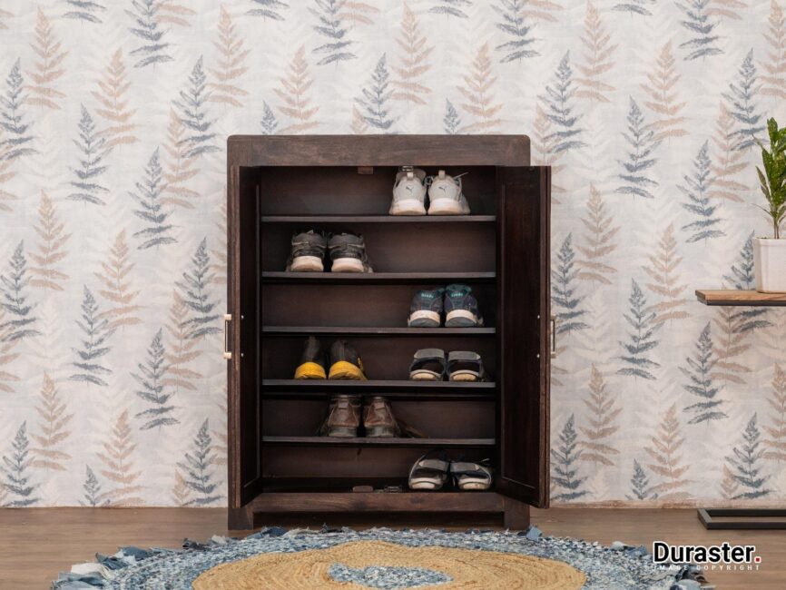 Gangaur Stylish Sheesham Wood  Shoe Cabinet #2 - Duraster