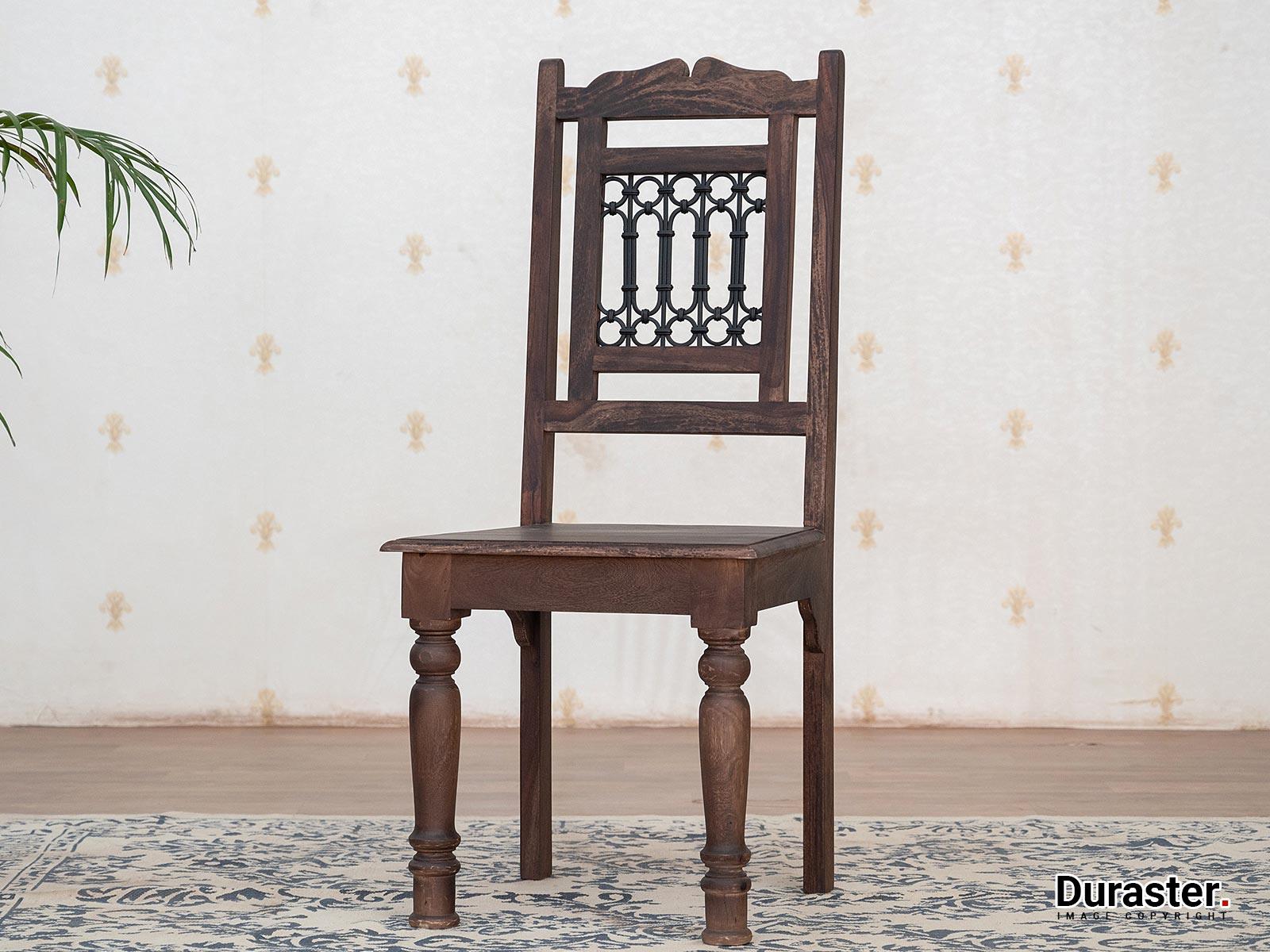 Gangaur Traditional Sheesham Dining Set with Chairs and Bench  #4 - Duraster