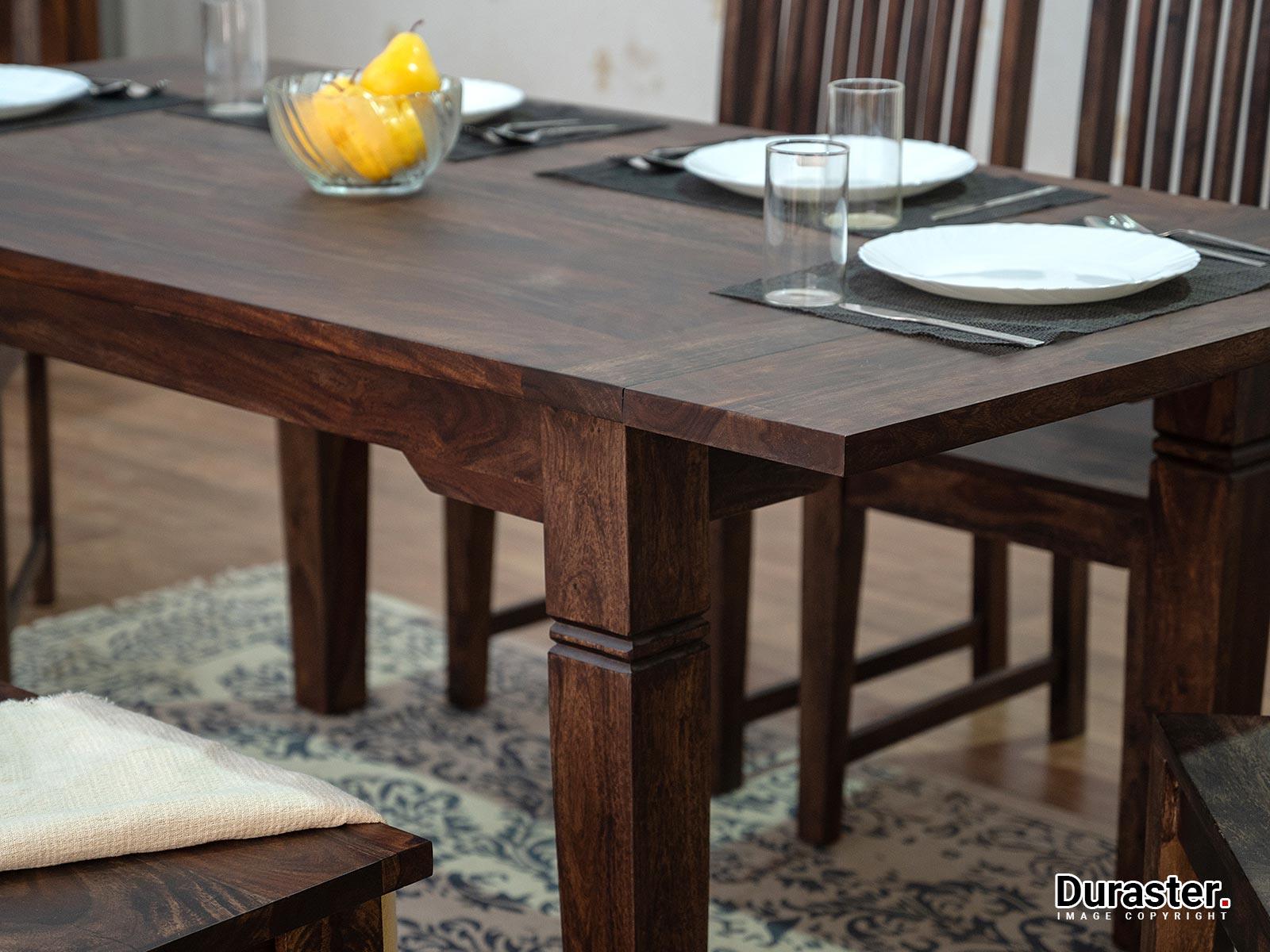 Gangaur Modern & Stylish Sheesham wood Dining Table #4 - Duraster