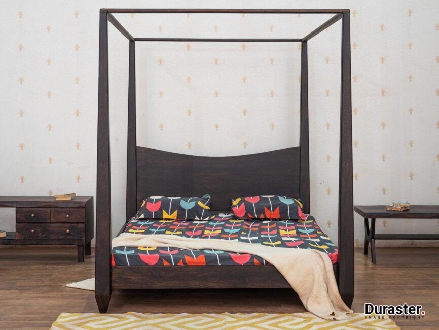 Tuscany Solid Sheesham Wood Four-Poster Bed #6 - Duraster