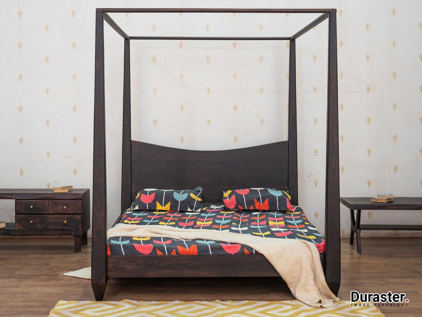 Tuscany Solid Sheesham Wood Four-Poster Bed #6 - Duraster