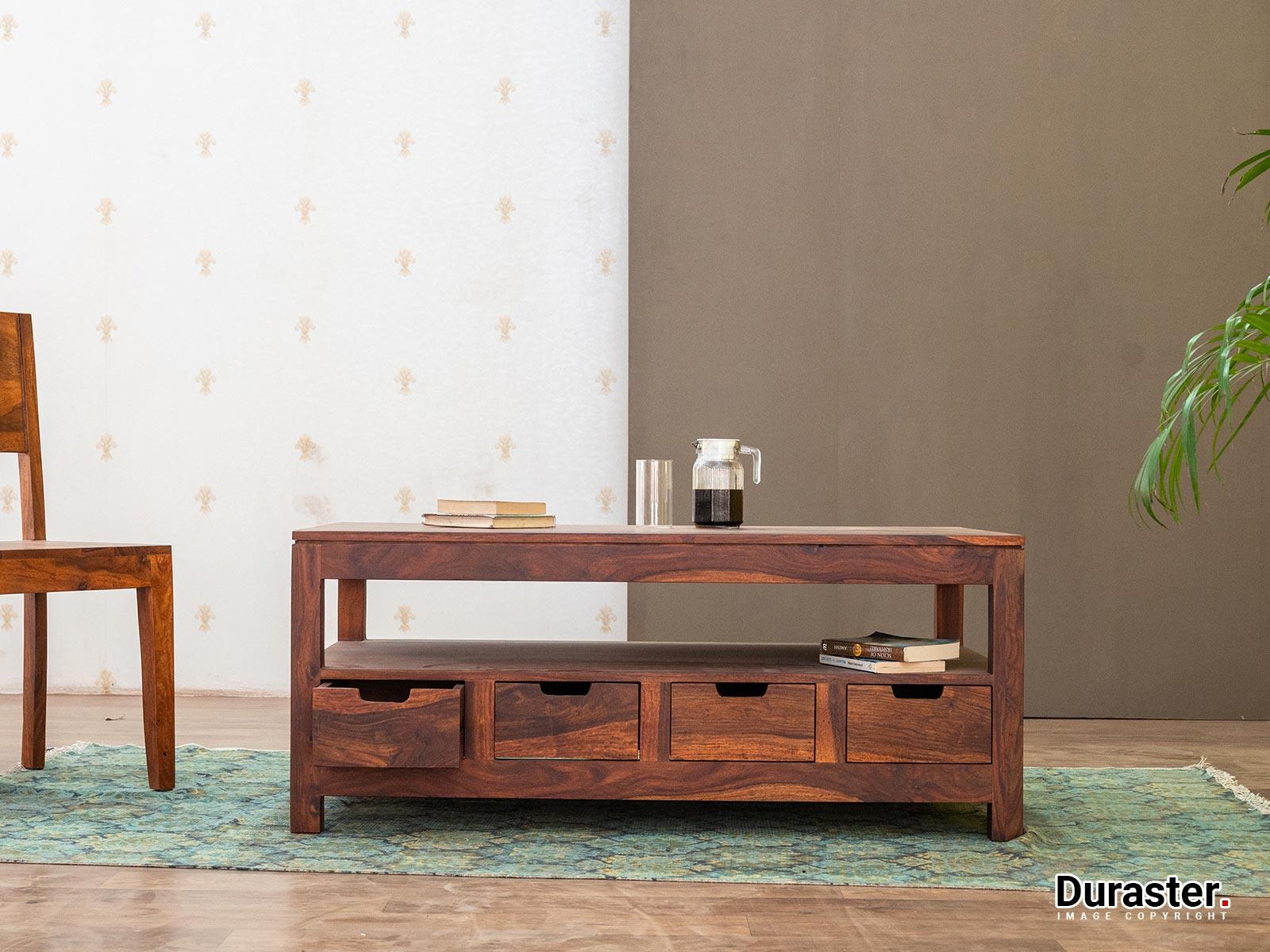 Ummed Modern Sheesham wood Coffee Table#3 - Duraster