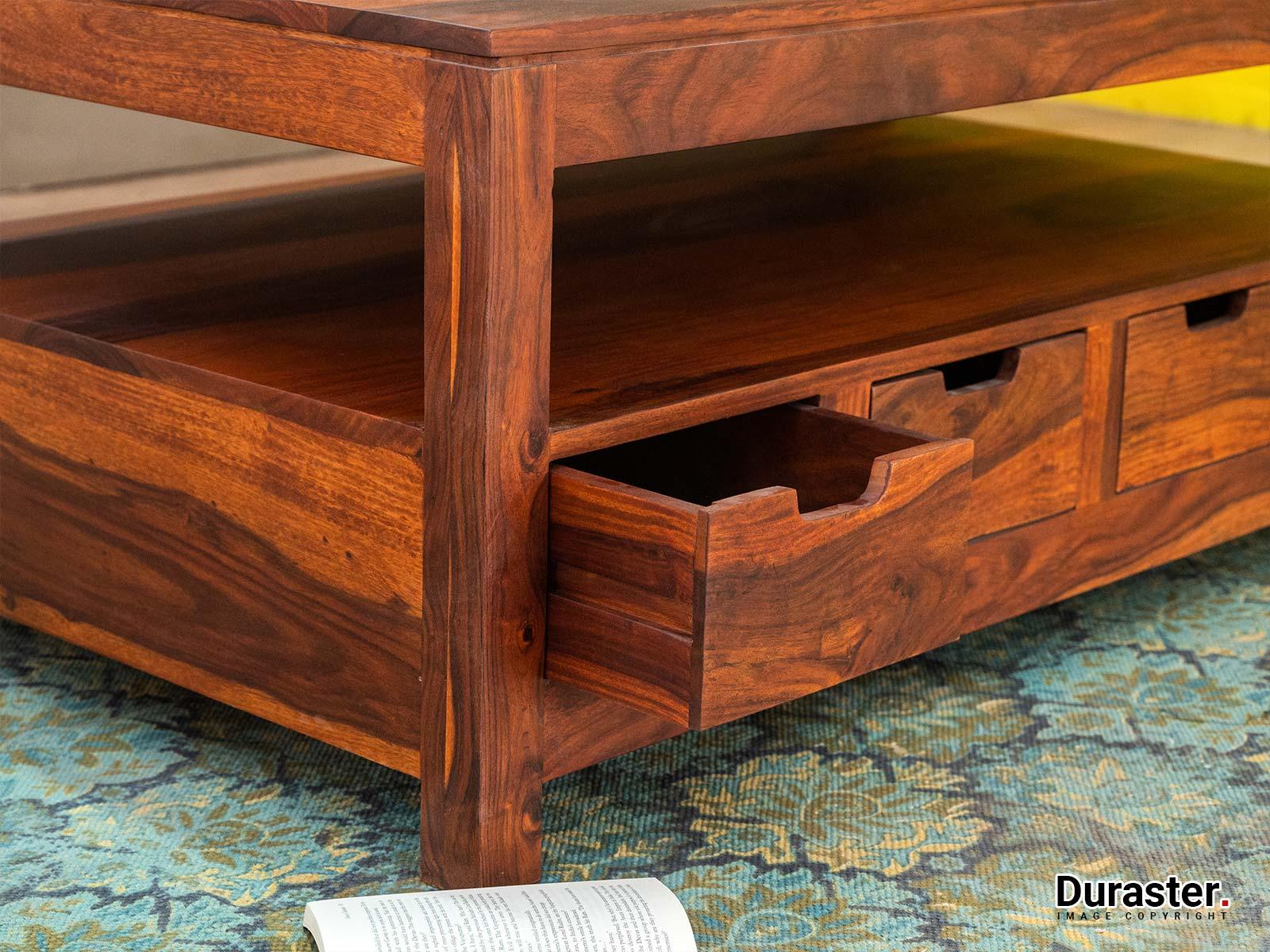 Ummed Modern Sheesham wood Coffee Table#3 - Duraster