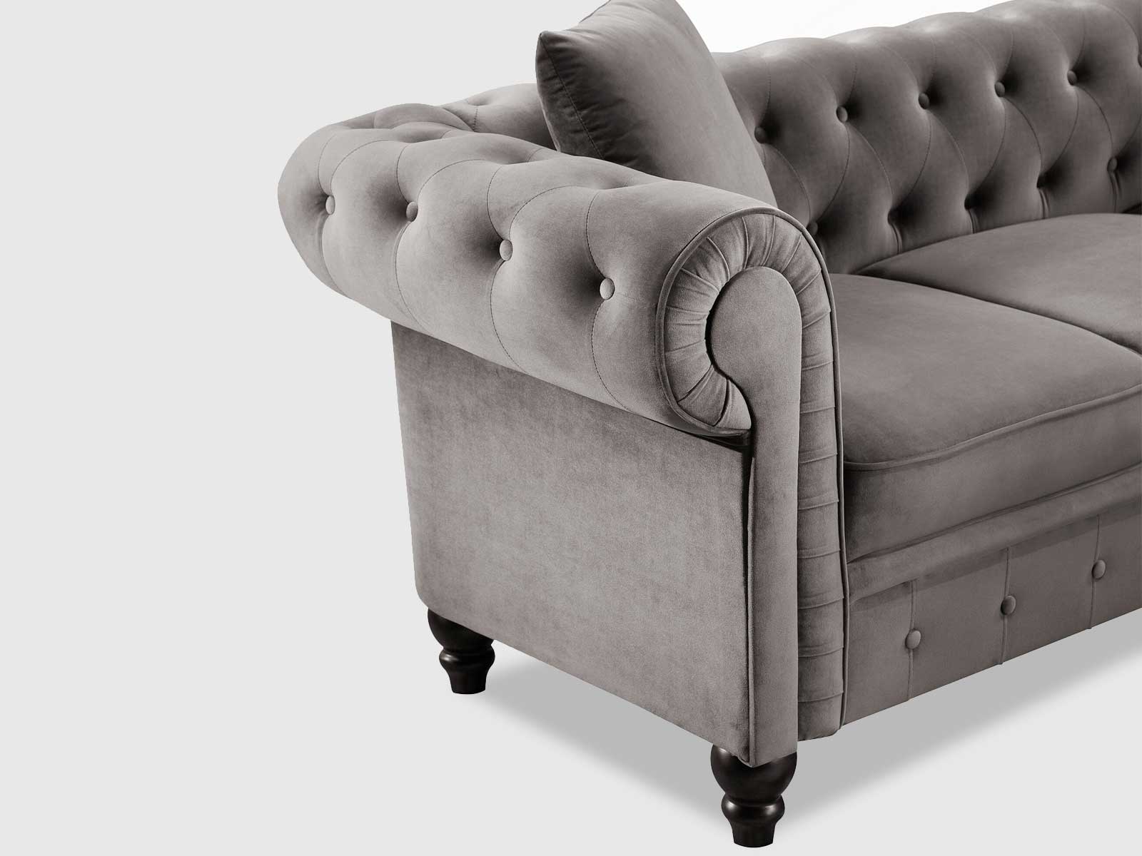 Duraster Chesterfield Vintage Sectional Sofa #61 - Image 5