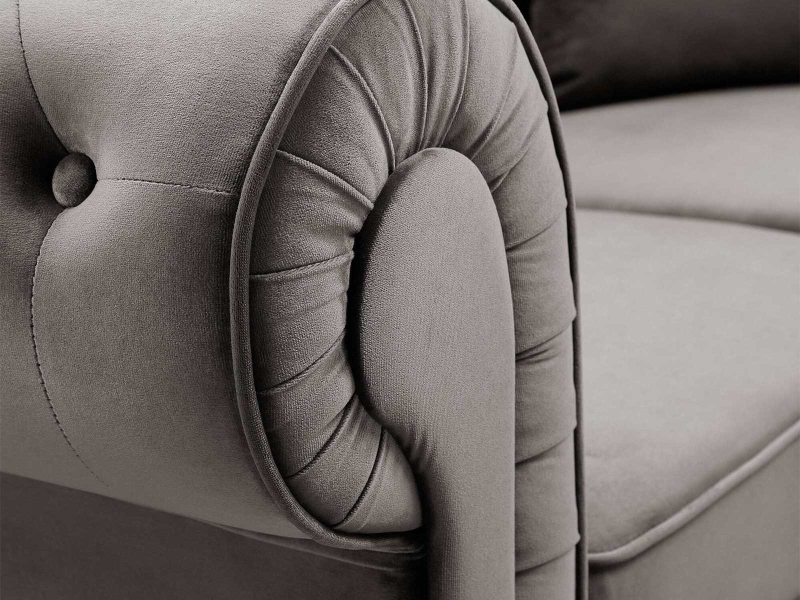 Duraster Chesterfield Vintage Sectional Sofa #61 - Image 7