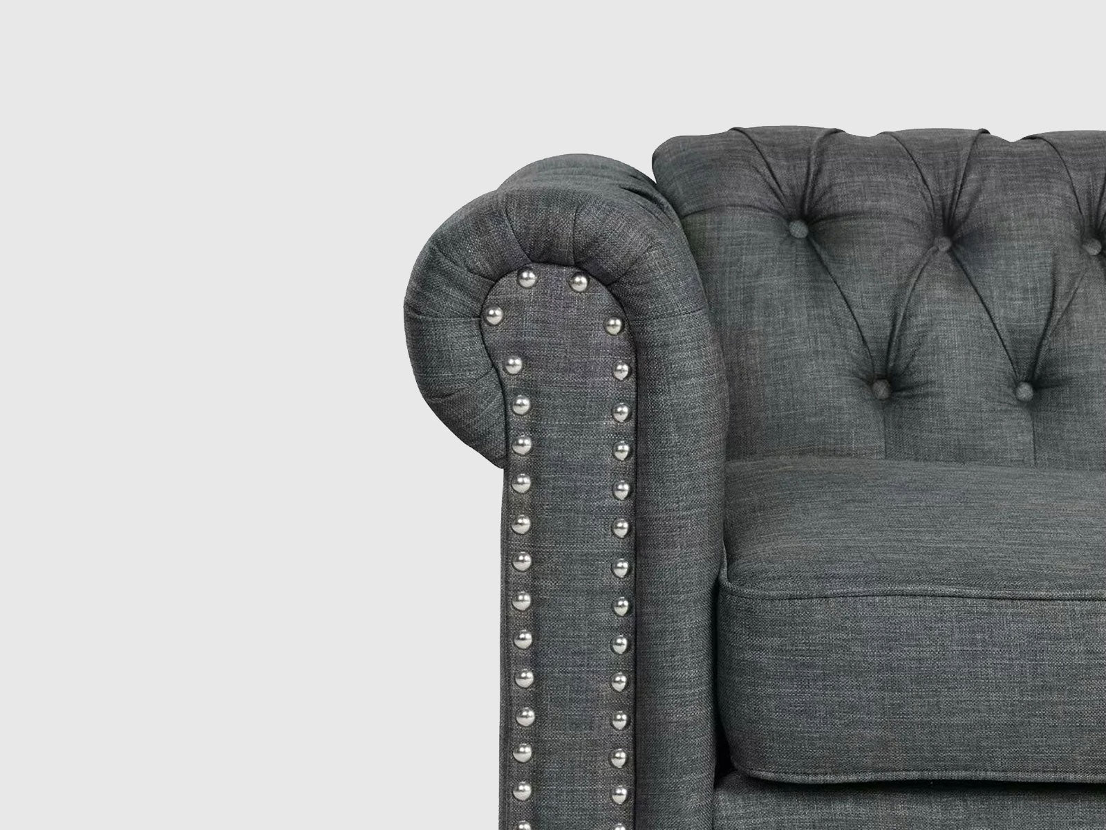 Duraster Chesterfield Vintage Three Seater Sofa #53 - Image 5