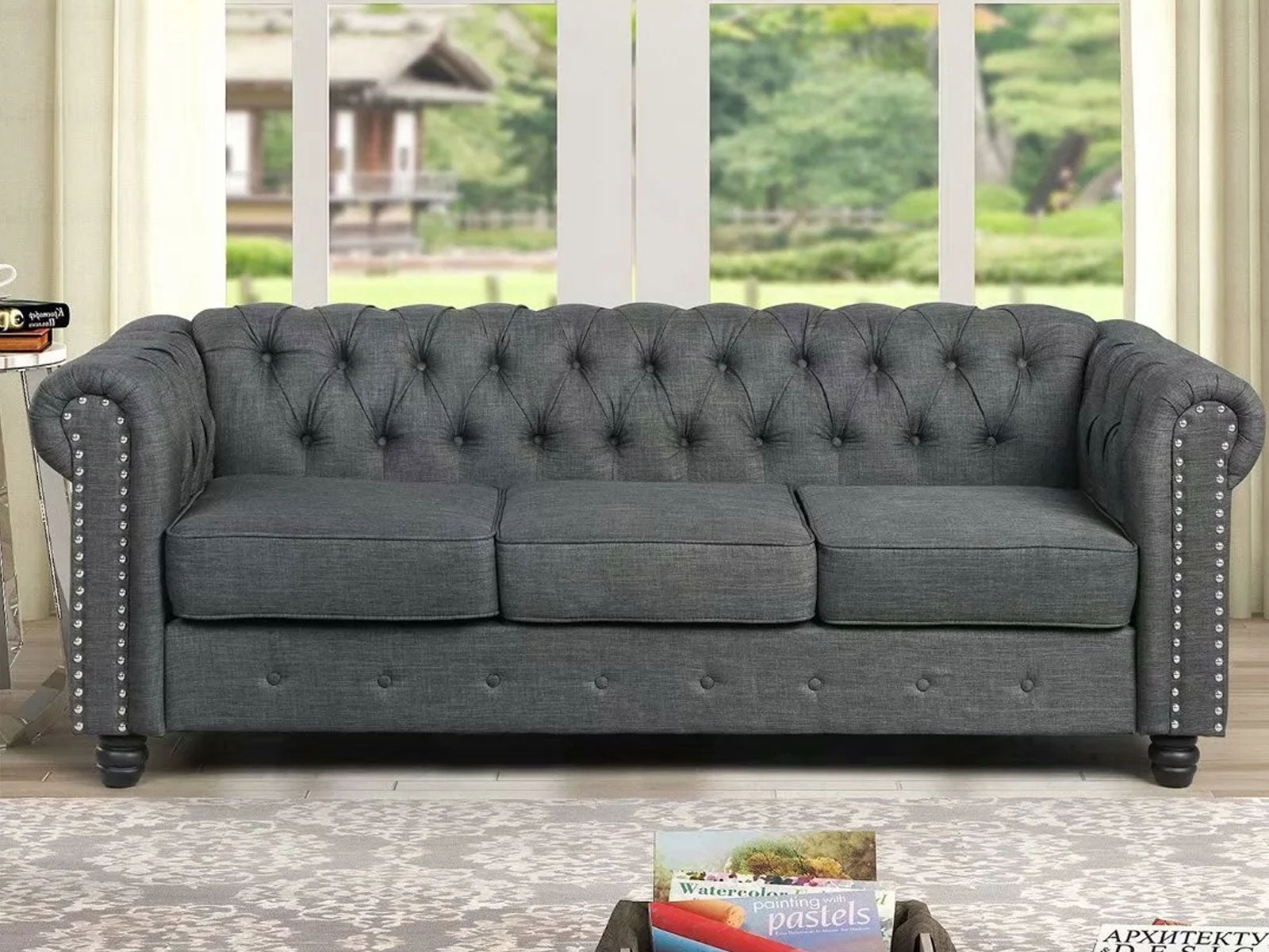 Duraster Chesterfield Vintage Three Seater Sofa #53