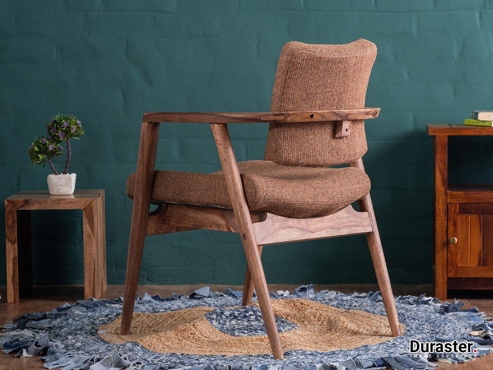 Hawkin Solid Sheesham wood Arm Chair #2 - Duraster
