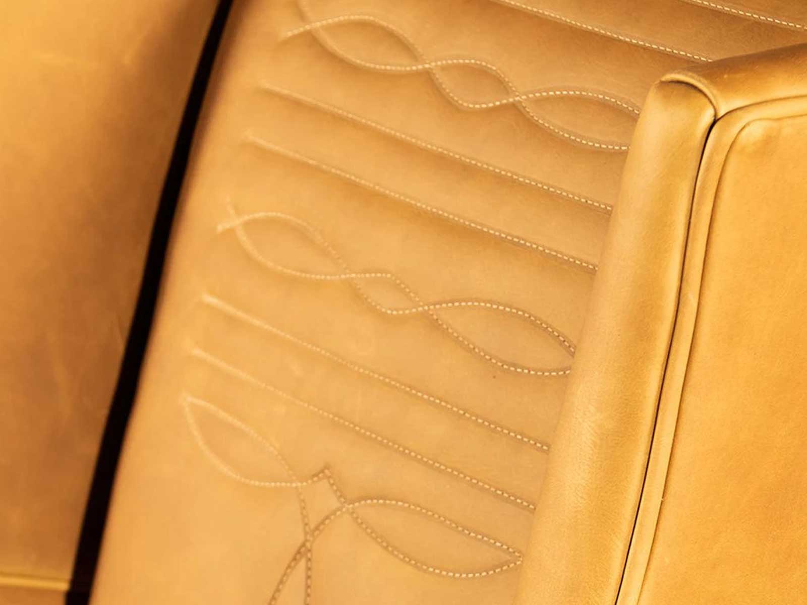 Duraster Single Seater Leather Armchair (Tan Brown) - Image 3