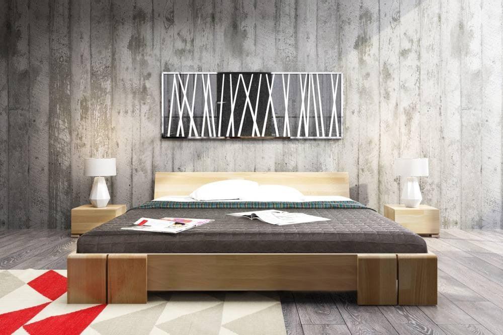 Preyas Mango wood Teak Finish Wooden Bed #13 - Duraster