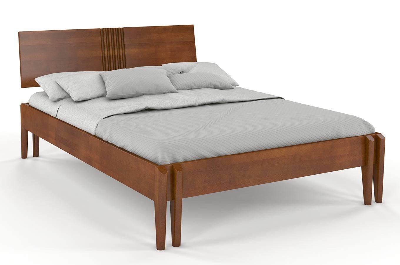 Preyas Mango wood Teak Finish Wooden Bed #1 - Duraster