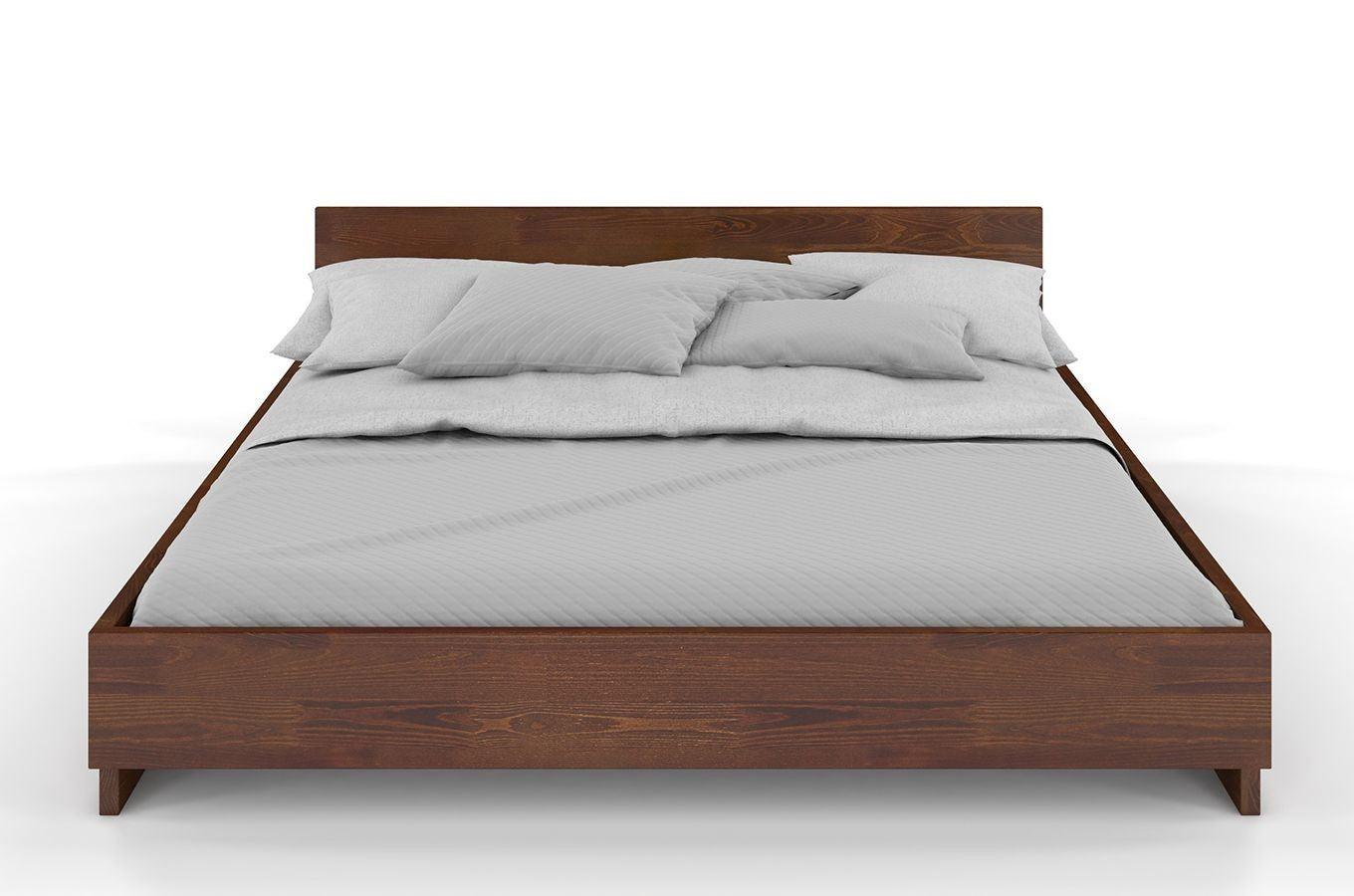Preyas Mango wood Teak Finish Wooden Bed #4 - Duraster