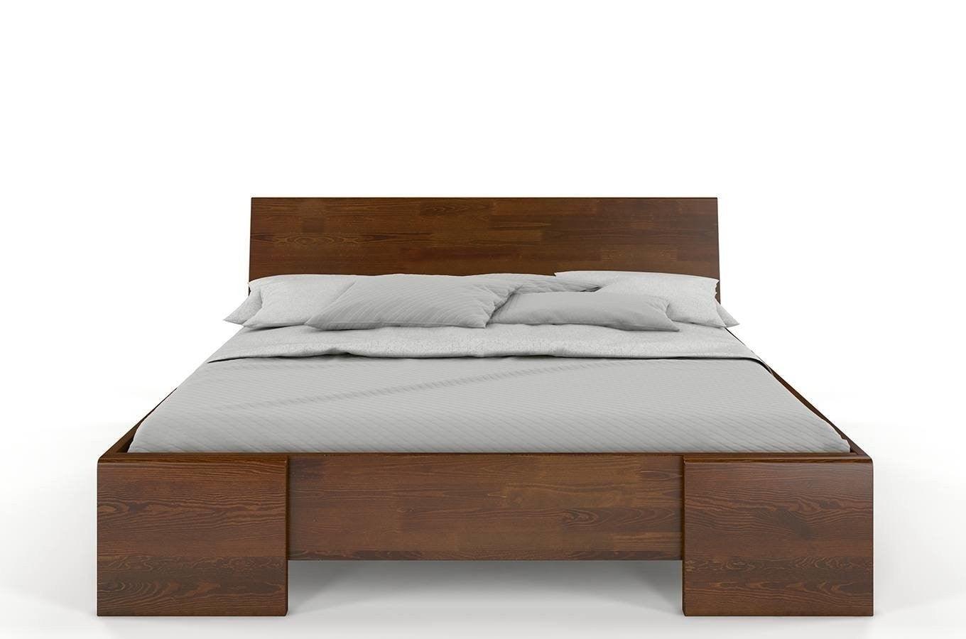 Preyas Mango wood Teak Finish Wooden Bed #6 - Duraster