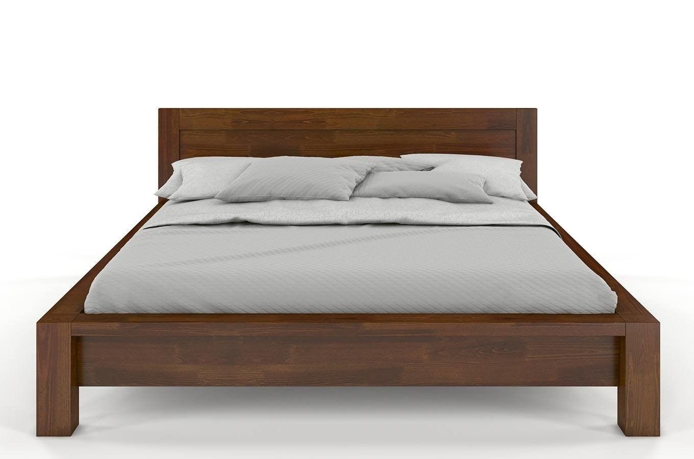 Preyas Mango wood Teak Finish Wooden Bed #9 - Duraster