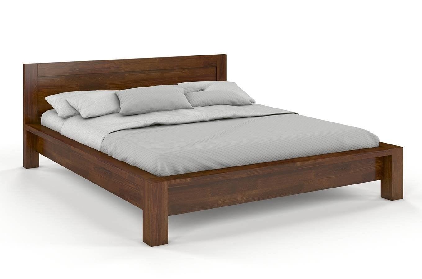 Preyas Mango wood Teak Finish Wooden Bed #9 - Duraster