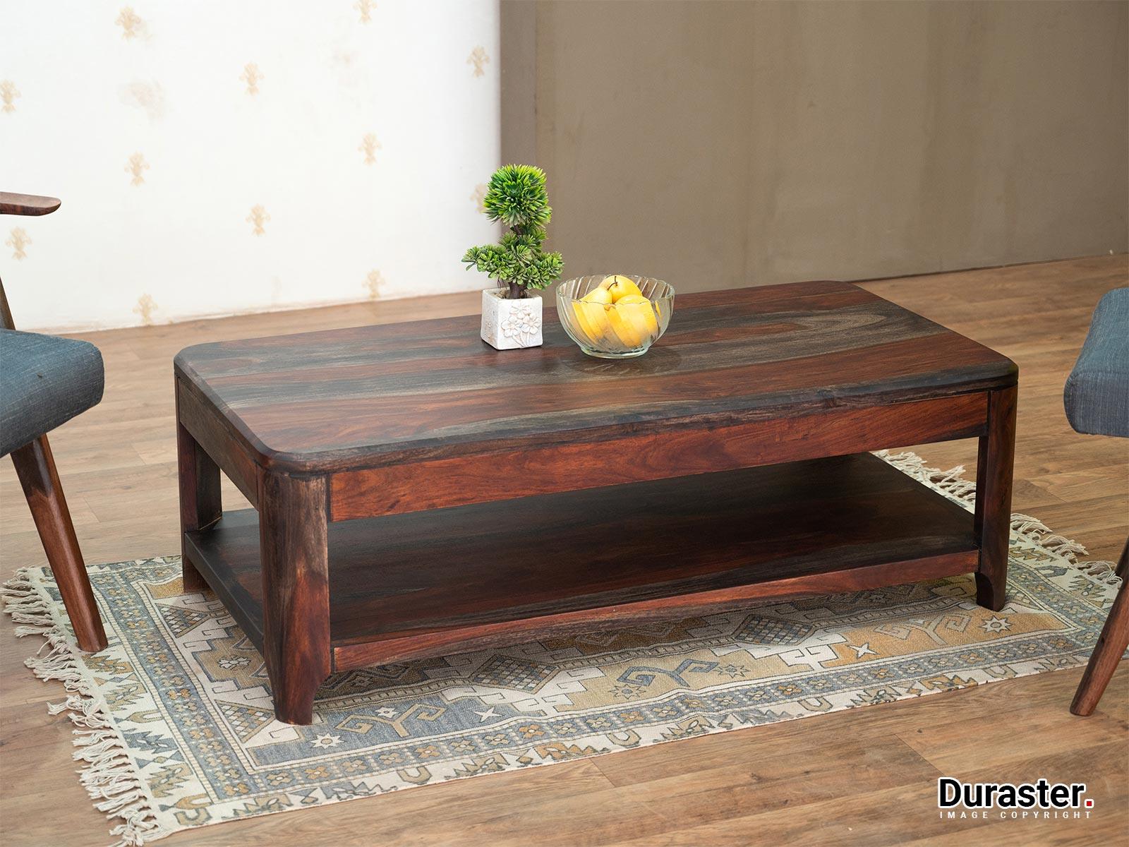 Marvel Solid Sheesham wood Coffee table#3 - Duraster
