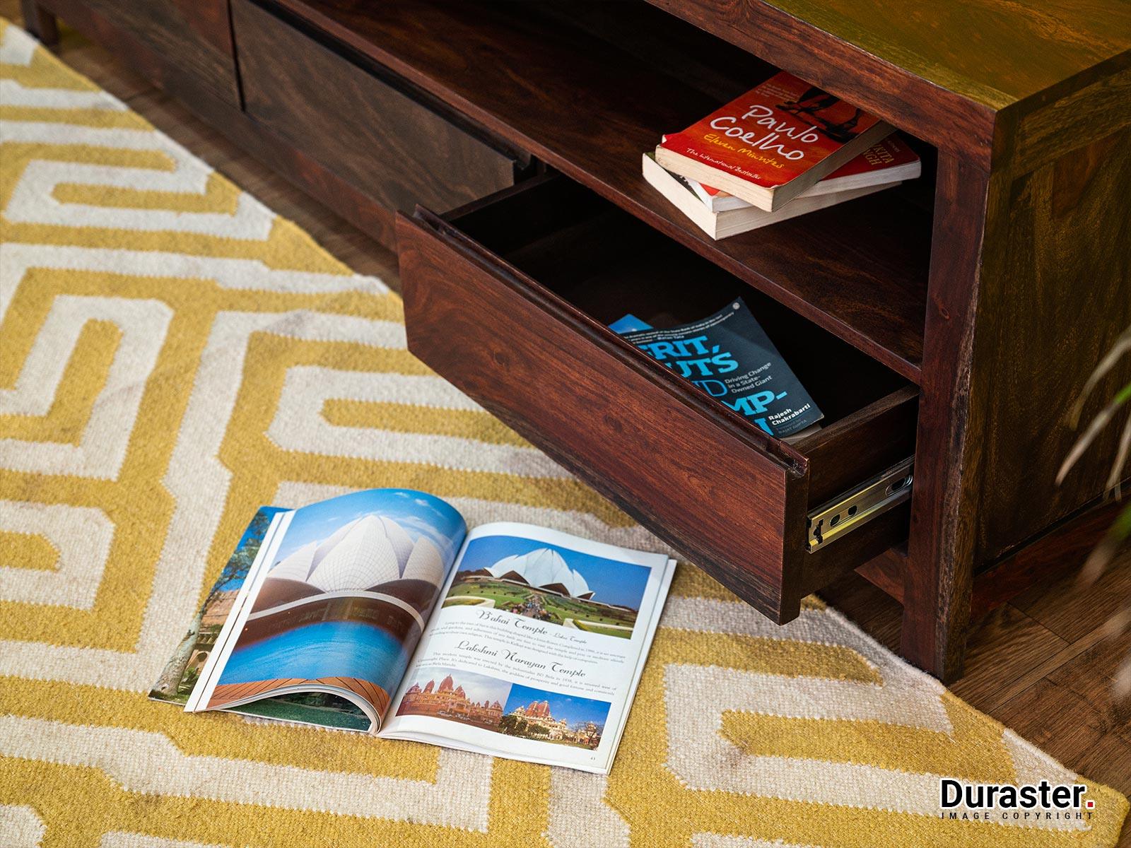 Marvel Modern Sheesham wood TV and Entertainment Unit #9 - Duraster