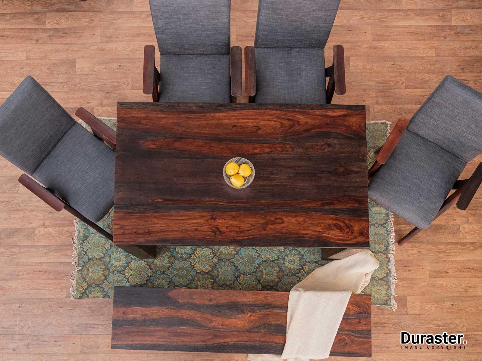 Marvel Modern Premium Sheesham Wood Dining Set (6 Seater) #3 - Duraster