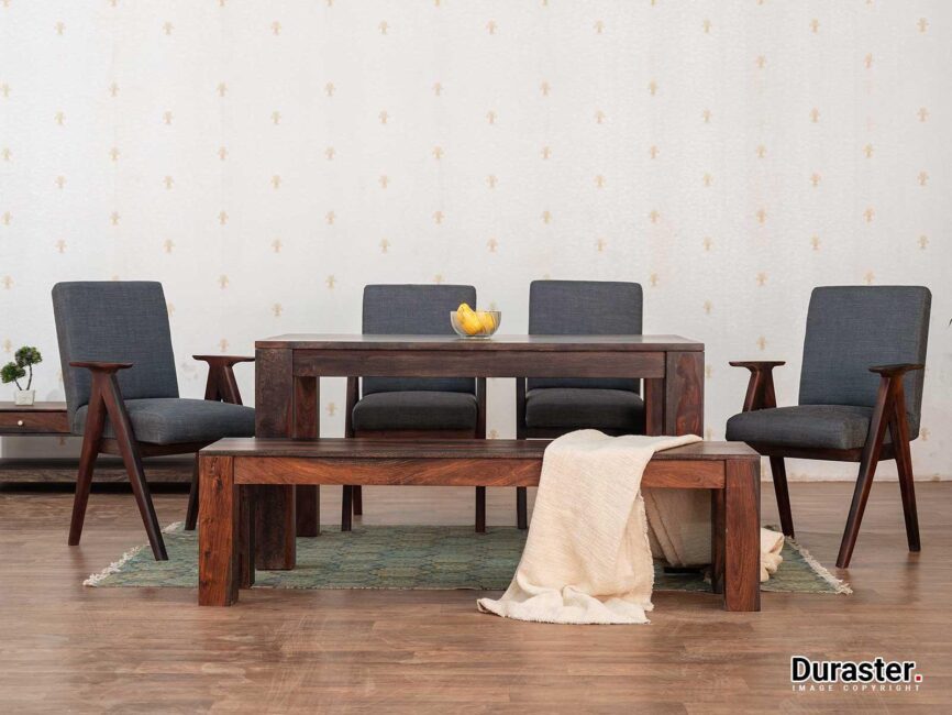 Marvel Modern Premium Sheesham Wood Dining Set (6 Seater) #3 - Duraster