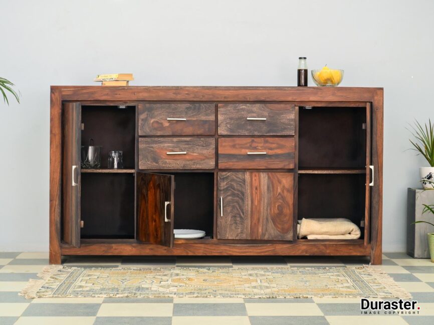 Marvel Modern Sheesham wood Sideboard Cabinet#5 - Duraster