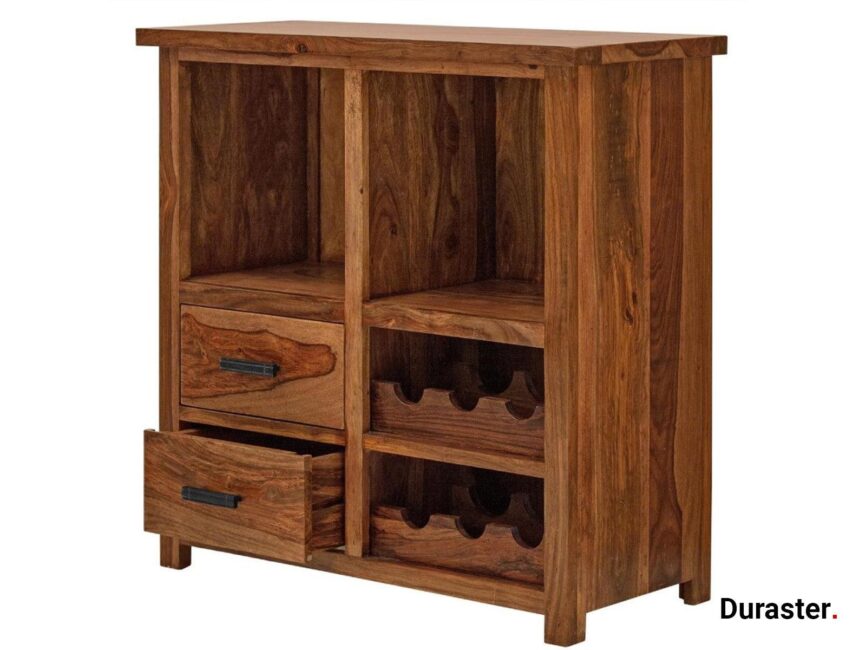 Mehran Contemporary Sheesham Wood Bar Cabinet #14 - Duraster