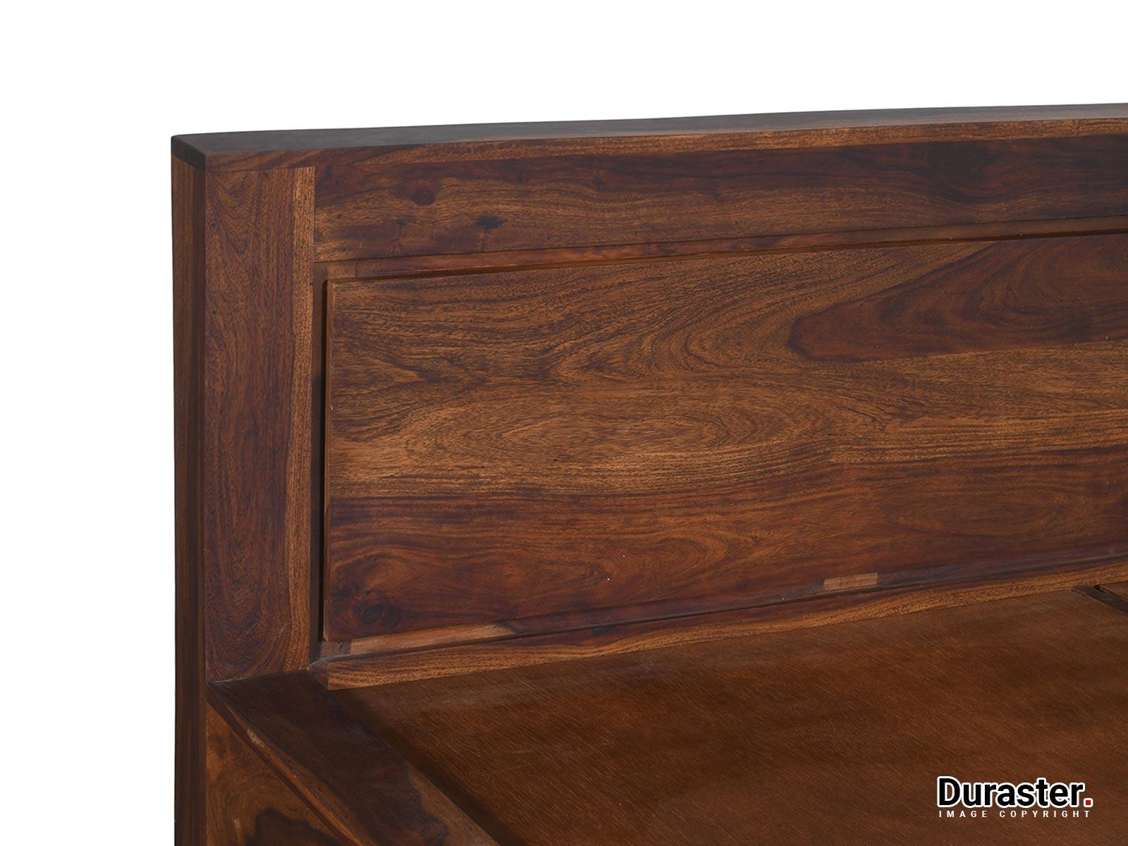 Metro Modern Sheesham wood Storage Bed #1 - Duraster