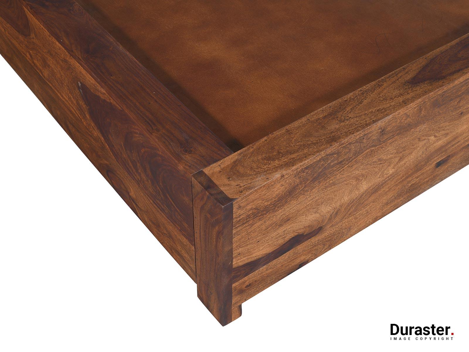 Metro Modern Sheesham wood Storage Bed #1 - Duraster