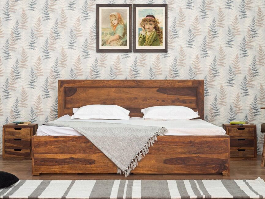 Metro Solid Sheesham Wood Storage Bed With 4 Drawers #7 - Duraster
