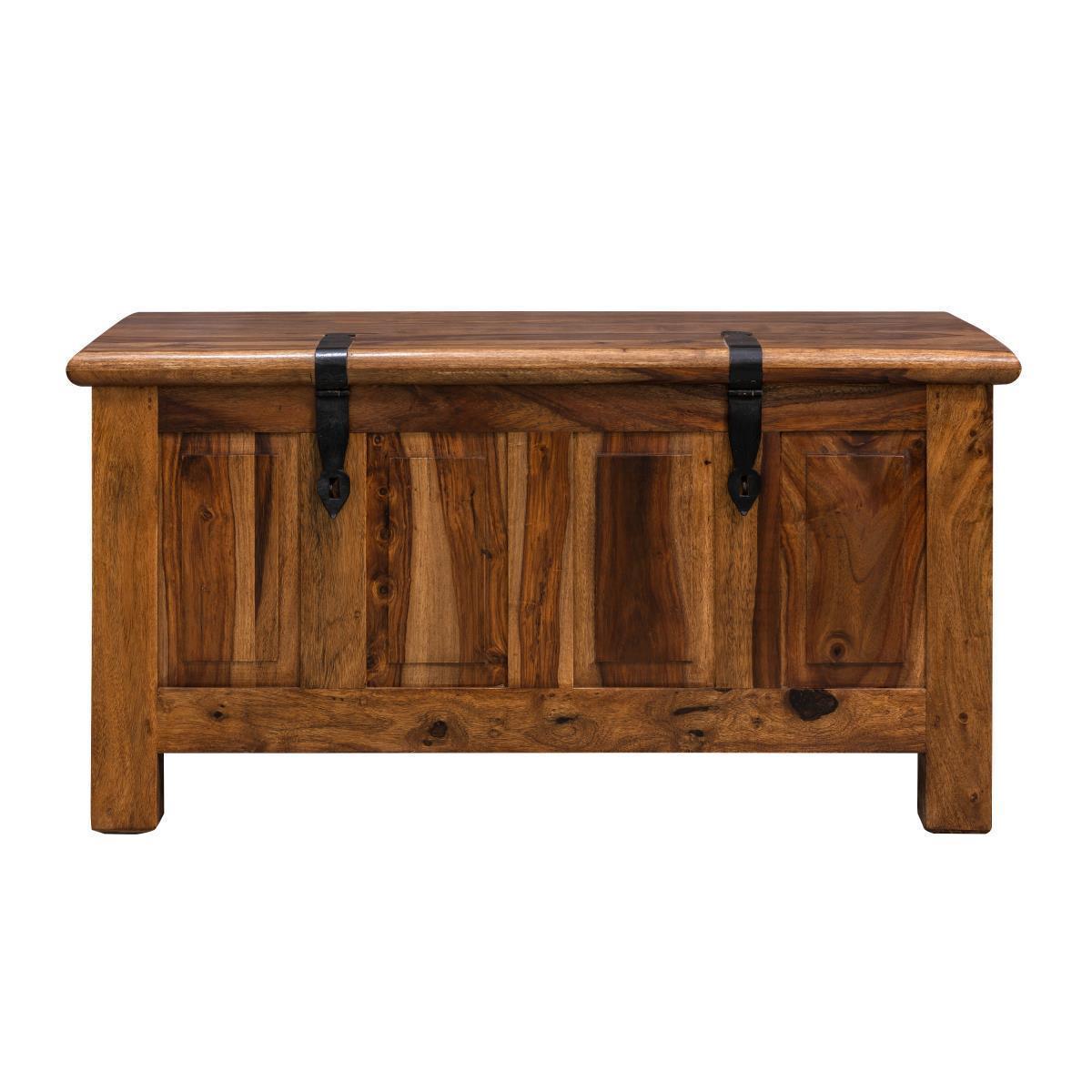 Mehran Contemporary Sheesham Wood Trunk Storage #1 - Duraster