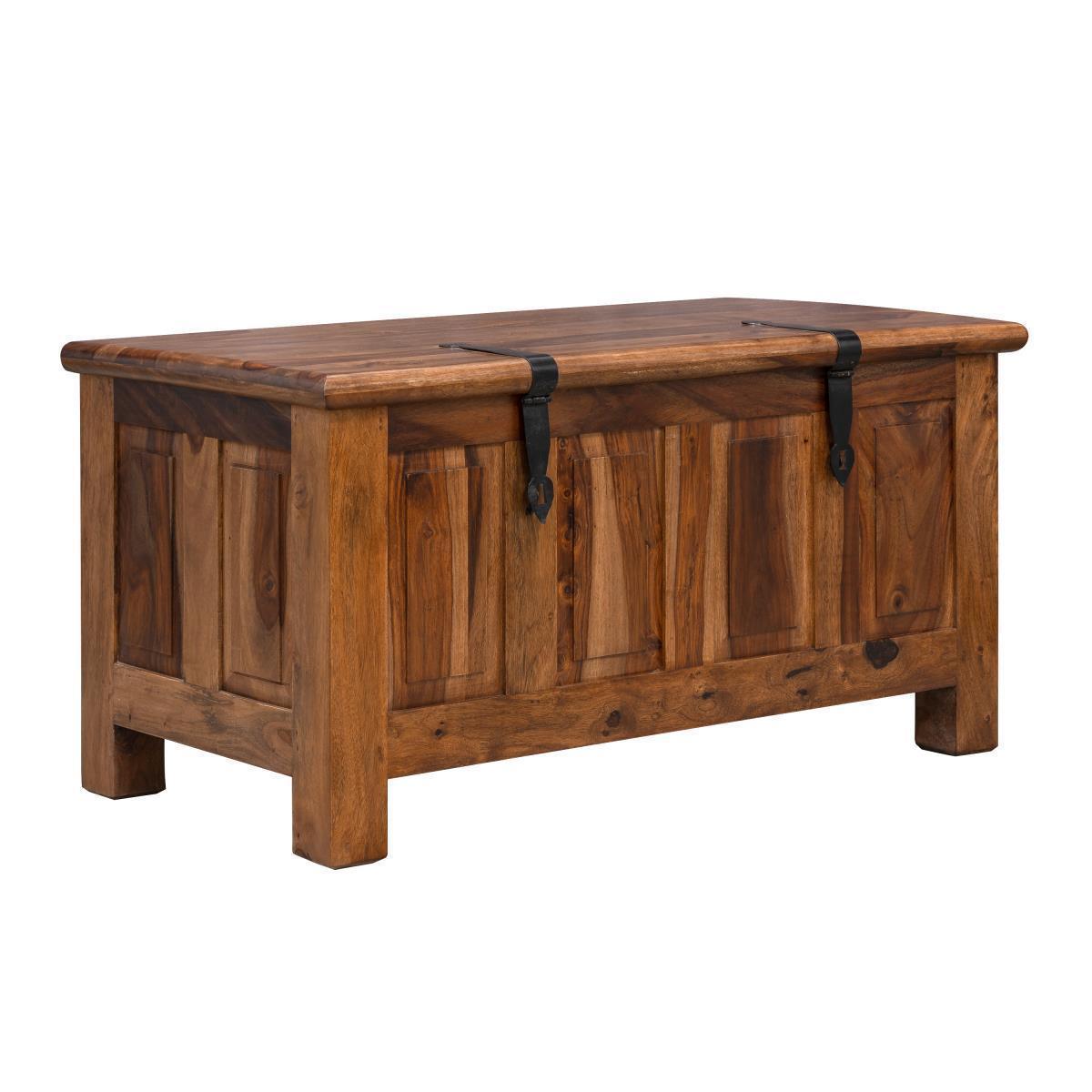 Mehran Contemporary Sheesham Wood Trunk Storage #1 - Duraster