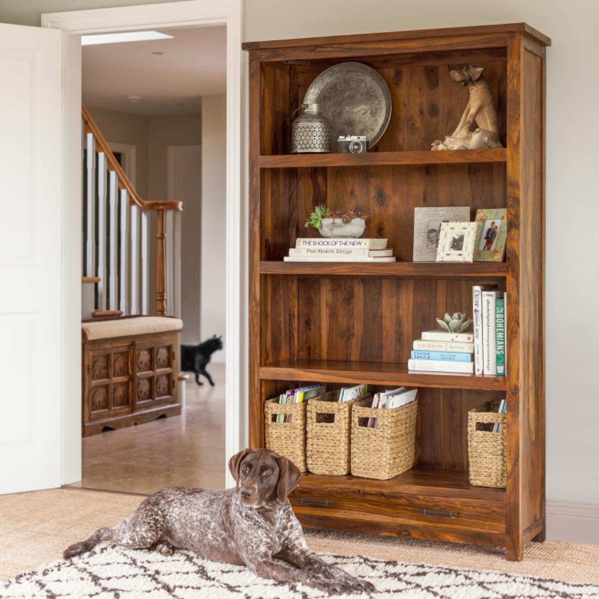 Mehran Contemporary Sheesham Wood Bookshelf #1 - Duraster