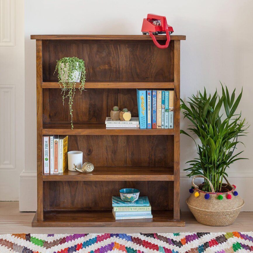 Sheesham Wood Small Bookshelf