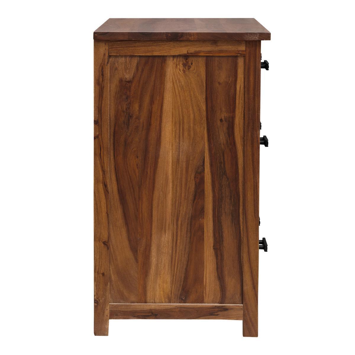 Mehran Contemporary Sheesham Wood Chest of Drawer Cabinet  #3 - Duraster