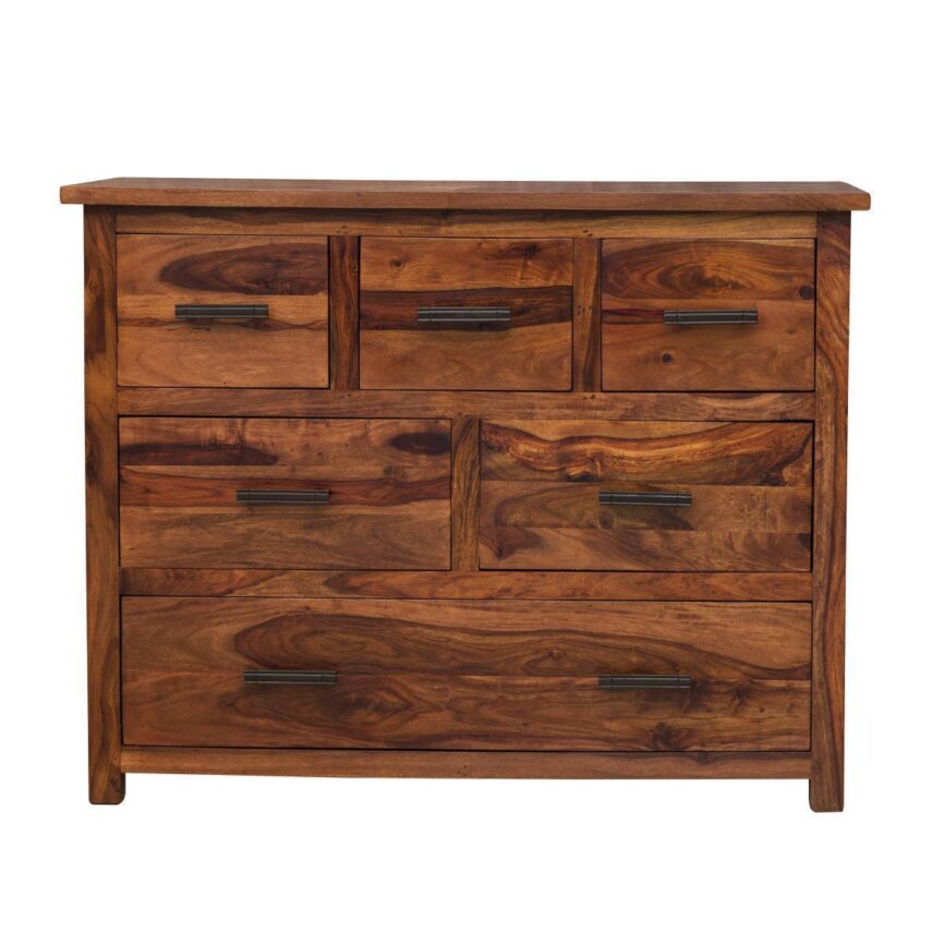 Mehran Contemporary Sheesham Wood Chest of Drawers Cabinet #4 - Duraster