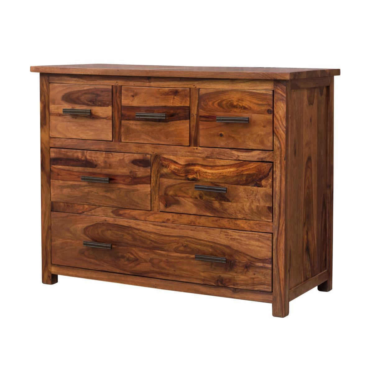 Mehran Contemporary Sheesham Wood Chest of Drawers Cabinet #4 - Duraster