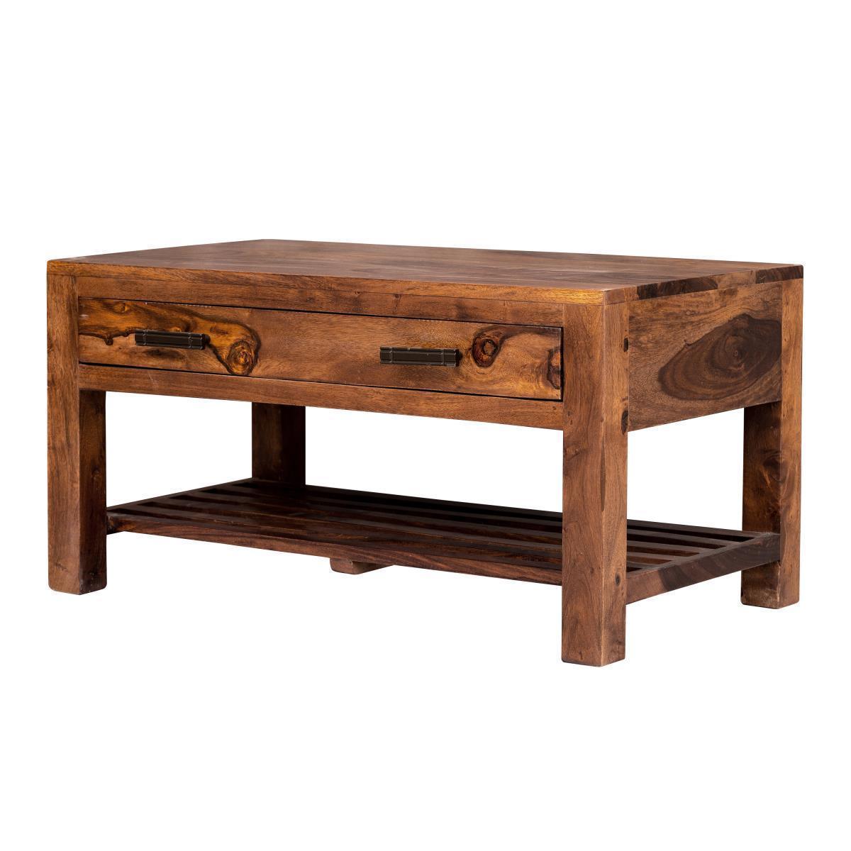 Mehran Contemporary Sheesham Wood Coffee Table #1 - Duraster