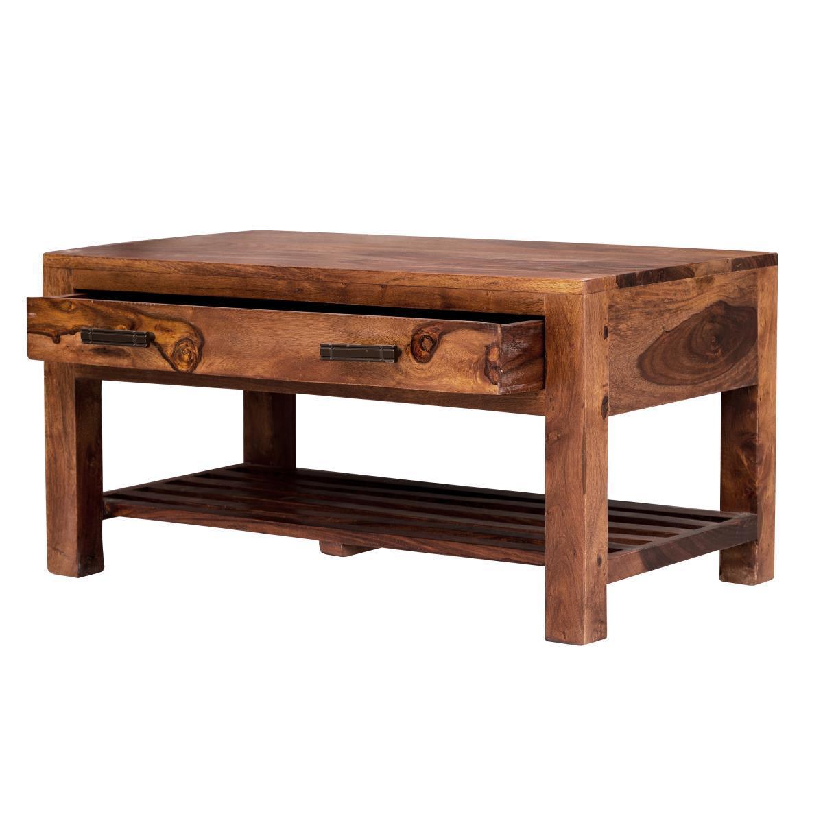 Mehran Contemporary Sheesham Wood Coffee Table #1 - Duraster