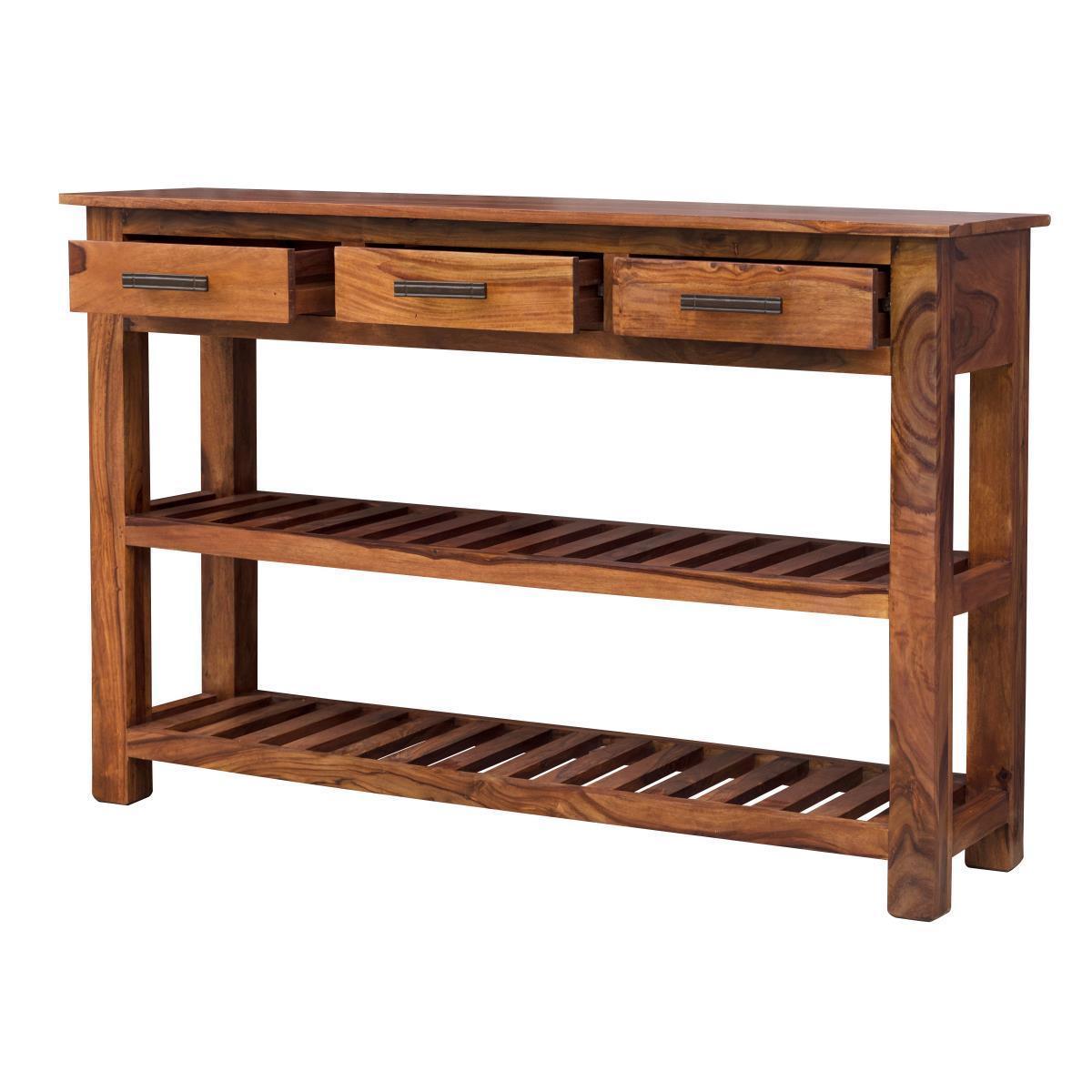 Mehran Contemporary Sheesham Wood Large Console Table #2 - Duraster