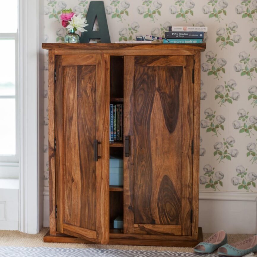 Mehran Contemporary Sheesham Wood Cupboard Cabinet #8 - Duraster