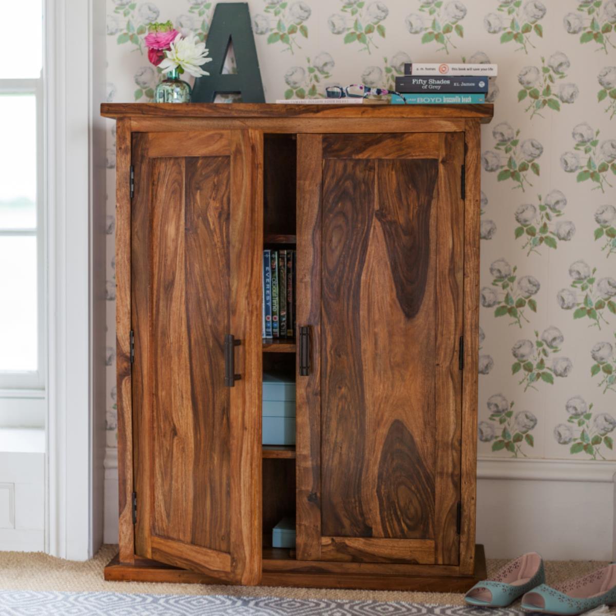 Mehran Contemporary Sheesham Wood Cupboard Cabinet #8 - Duraster