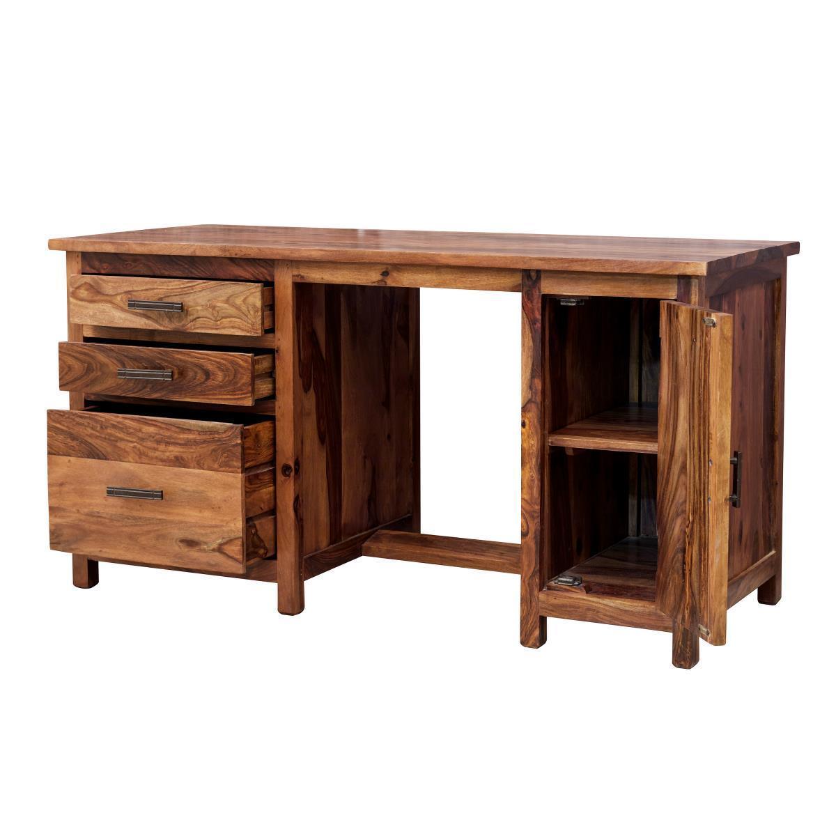 Mehran Contemporary Sheesham Wood Office Desk #2 - Duraster