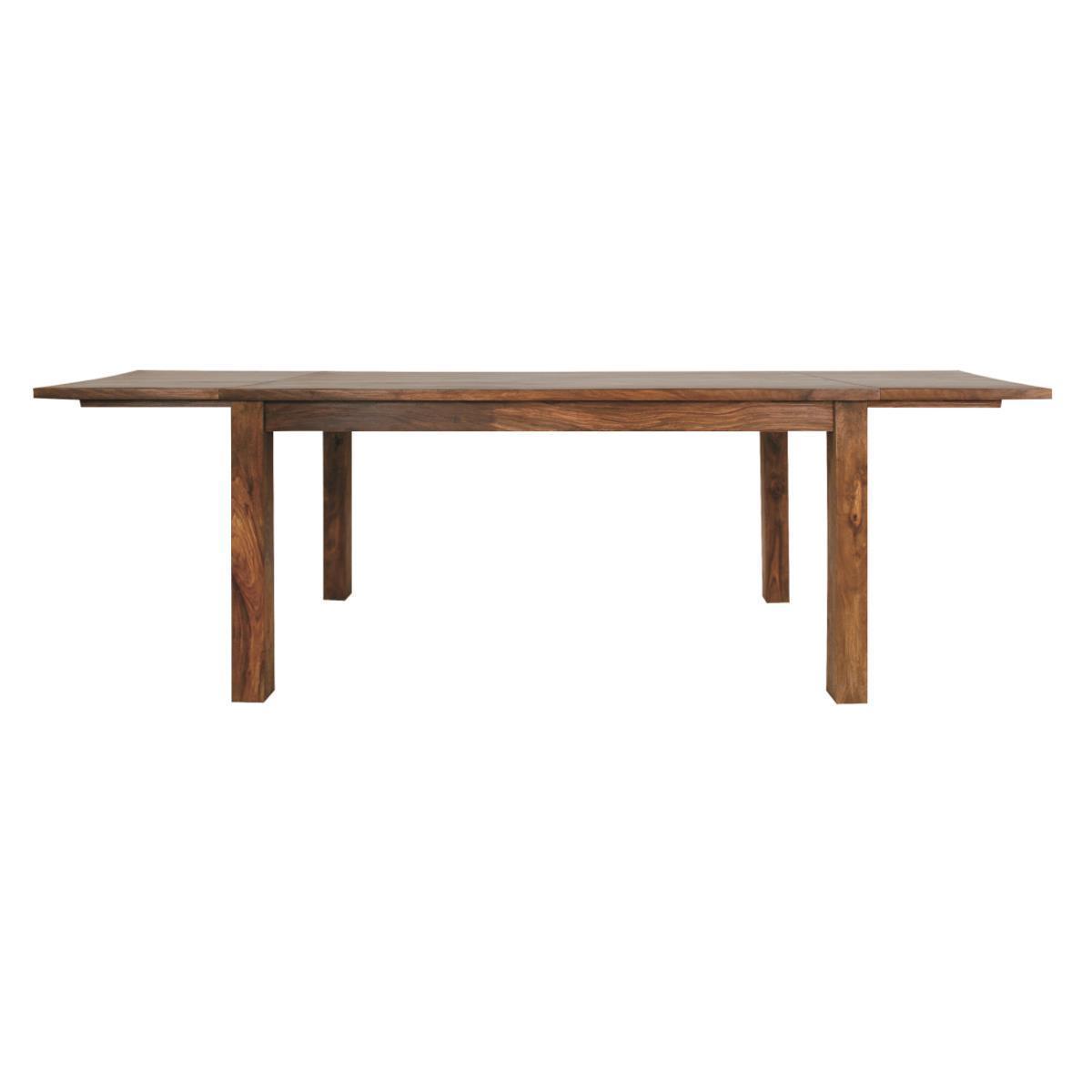 Mehran Contemporary Sheesham Wood Extension Dining Table - Duraster