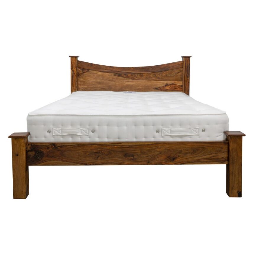Mehran Contemporary Sheesham Wood Carved Bed #14 - Duraster