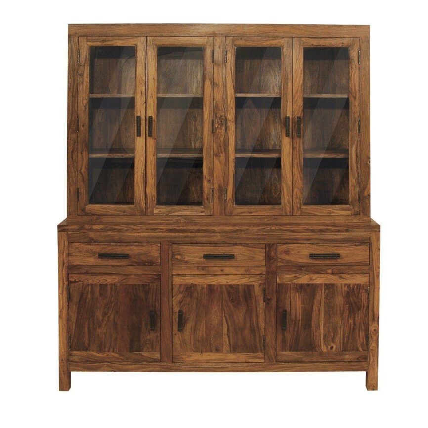 Mehran Contemporary Sheesham Wood Display Unit Buffet Cabinet #1 - Duraster